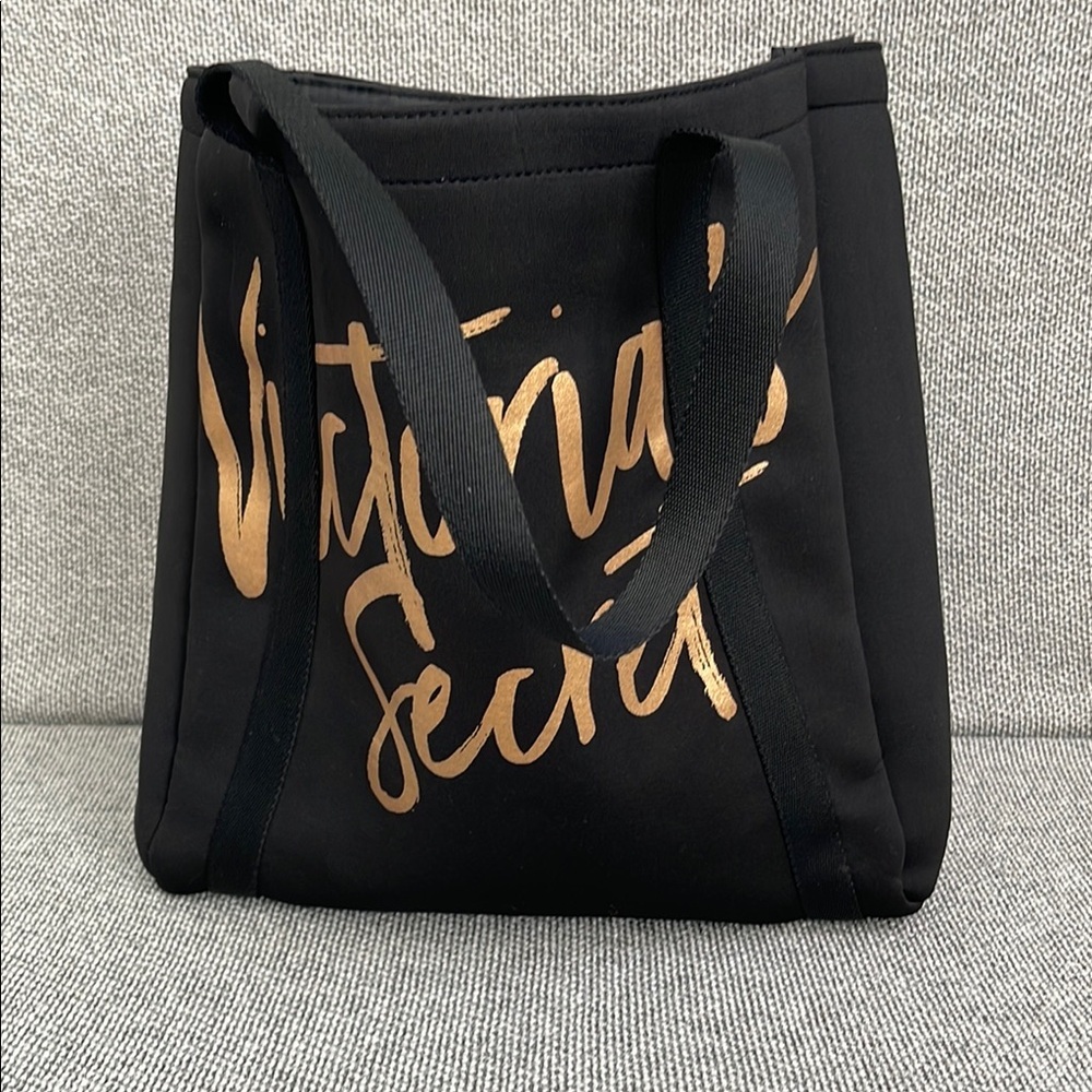 Victoria's Secret Black and Gold Tote Bag - Picture 15 of 16